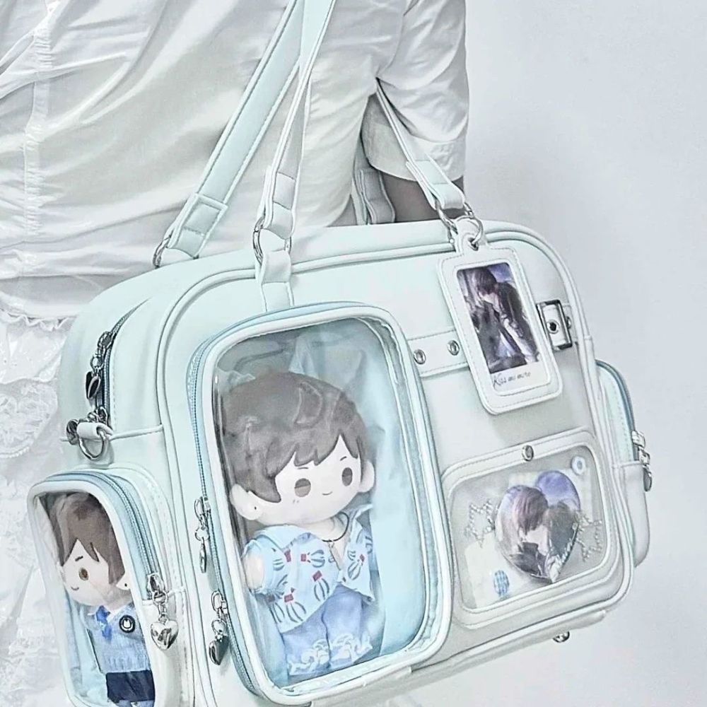 Star Fan Concert Light Board Storage Backpack 15cm Large Capacity Dual Shoulder Crossbody Student Daily Backpack for Women