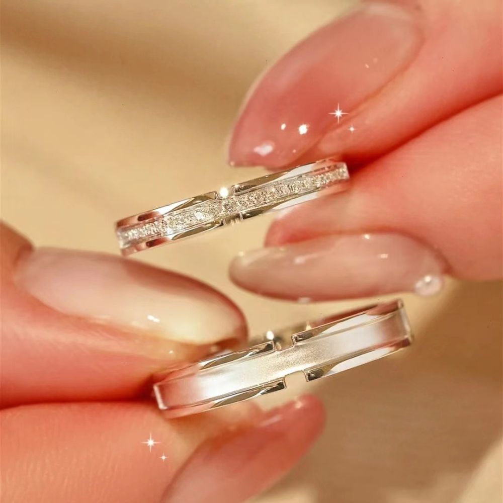 Paar-Ringe, Herren-Damen, personalisiertes Design, Luxusgeschenk - 1