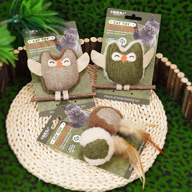 Cat Teaser Wand with Catnip and Silvervine Chew Stick
