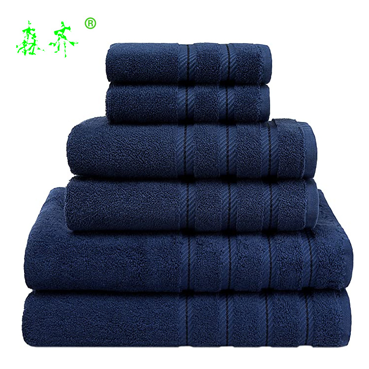 Bath towel set, pure cotton, soft - 1