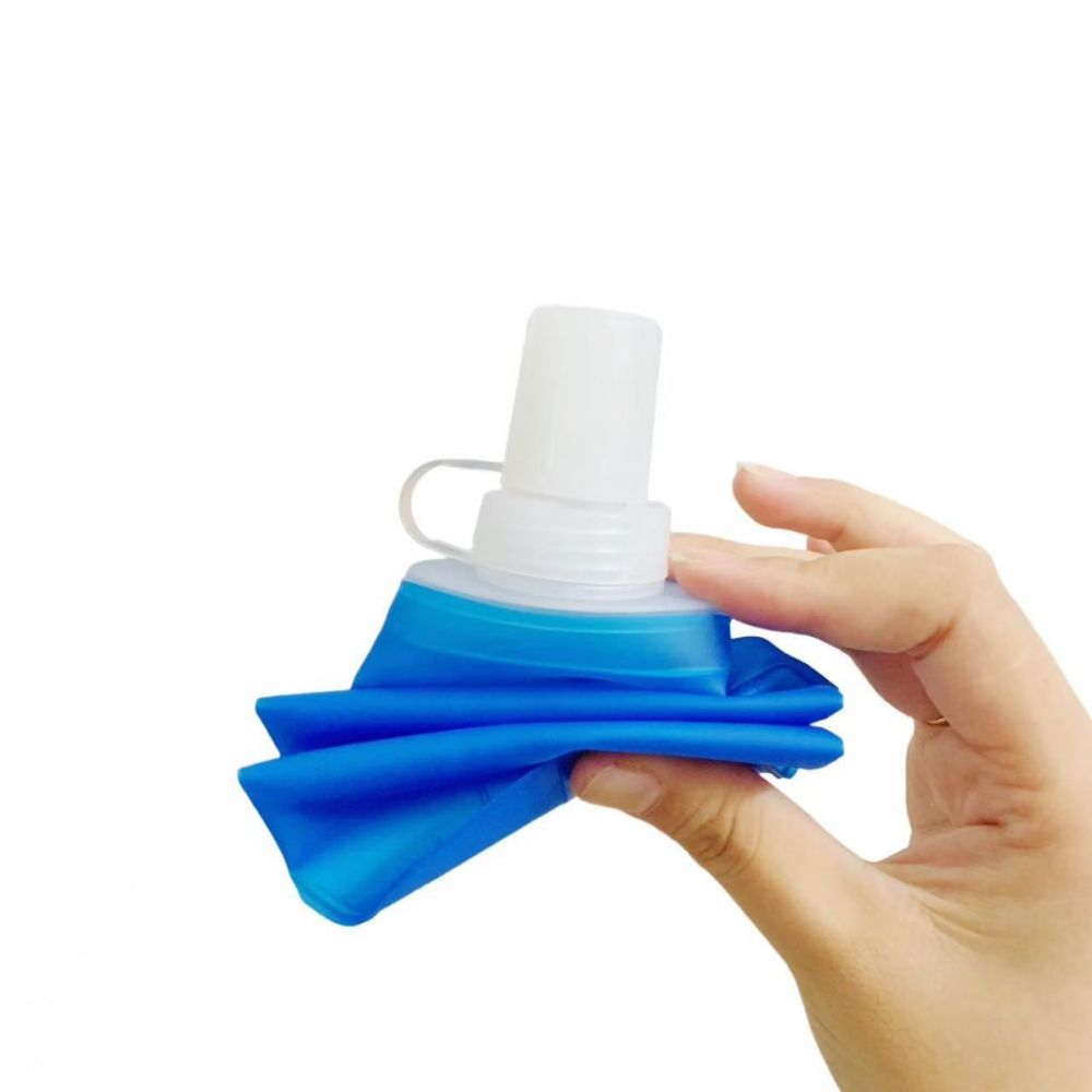 Manufacturer wholesale cross-border spot outdoor sports foldable TPU custom soft water bottle marathon running and cycling - 2