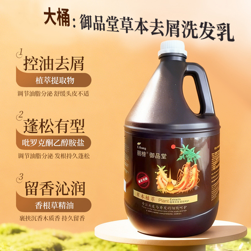 Large Hotel Salon Shampoo with Oil Control and Anti-Dandruff, Bulk Barrel