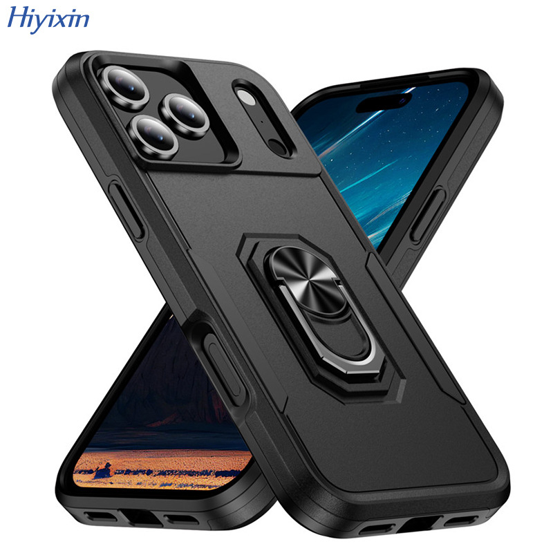 iPhone 16 Pro Max telefon kılıfı Apple 15 manyetik stand darbeye dayanıklı kontrast renkli koruyucu kılıf tam kapsamlı