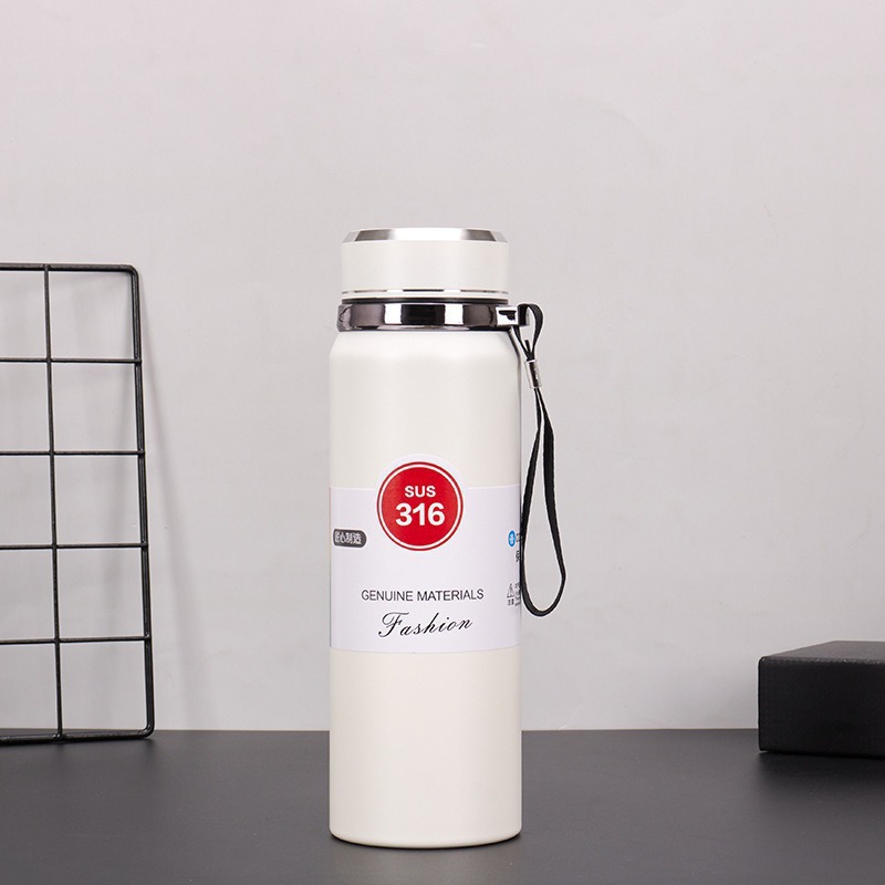 Stainless steel 316 thermos cup, large capacity tea and water separation tea cup, sports portable water heater, outdoor - 7