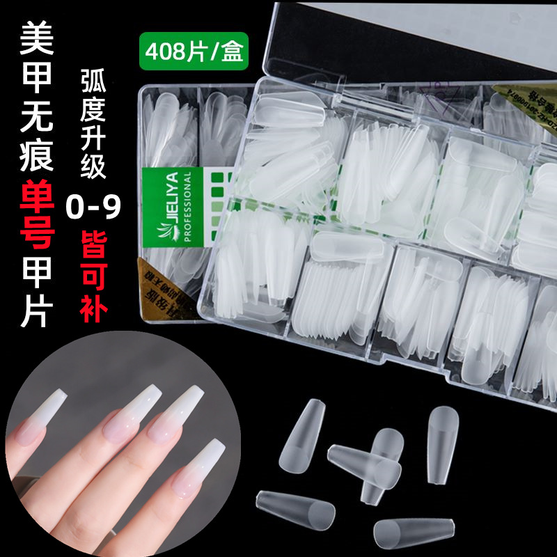 Mattierte Nagelspitzen, dünn, ohne Feilen, einzeln