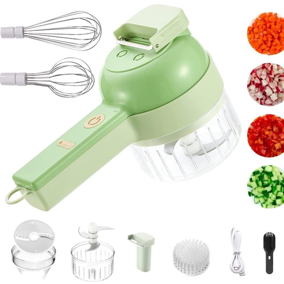 Gatling vegetable cutter new multifunctional home slicing tool storm electric garlic press hand-type kitchen robot. - 12