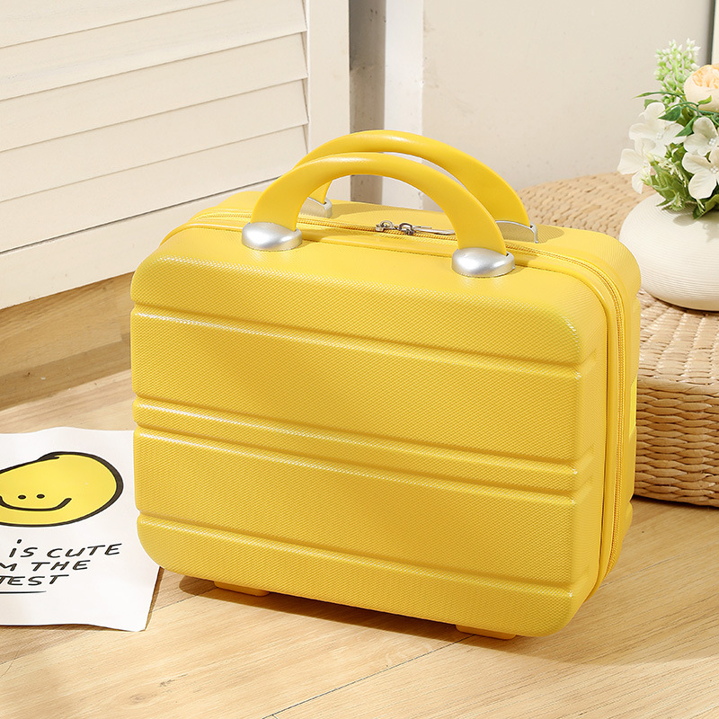 New Korean Style Macarons 14 Inch Handbag Cosmetic Bag Printed LOGO Mini Lightweight Cosmetic Bag Small Luggage