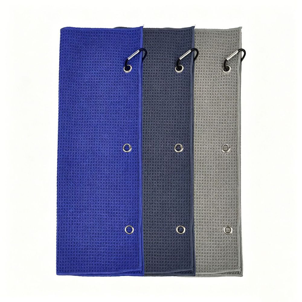 Ultrafine Fiber Waffle Golf Towel Custom Sports Towel Carabiner Golf Pineapple Pattern Towel - 5