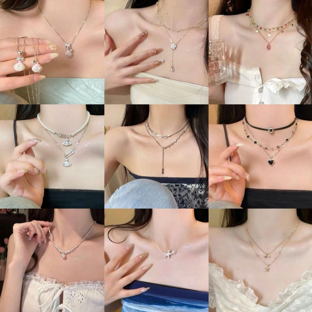 Tassel Chain Necklace Women's Minimalist Design - 1