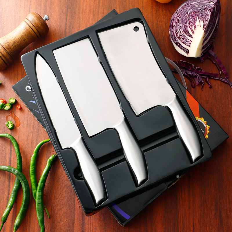 3-Piece Kitchen Knife Set, Stainless Steel - 1