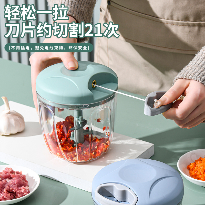 Garlic press, manual garlic press, multifunctional garlic crusher, ginger garlic grinder food supplement grinding machine, kitchen mini garlic mixer - 3