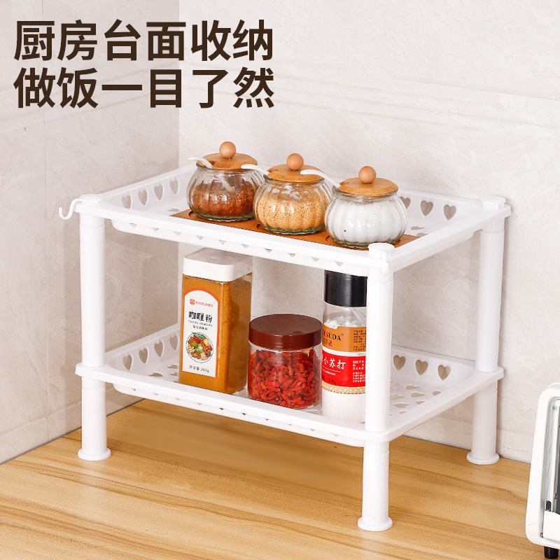 Kitchen Storage Rack Floor-Standing Multi-Layer Fruit and Vegetable Seasoning Organizer Bathroom Basin Bucket Triangle Storage Shelf - 5
