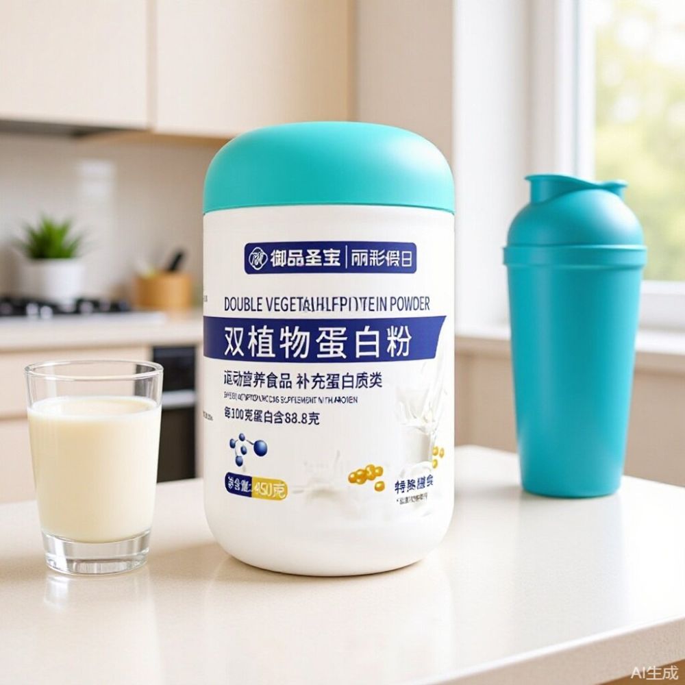Çift Bitkisel Protein Tozu, Sporcu Beslenmesi, 1 Kg - 1