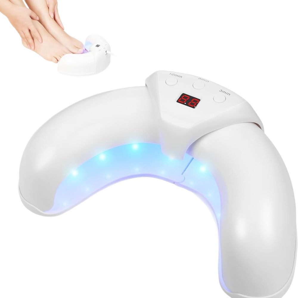 Weiße Mini-Falt-Maniküre-UV-Lampe, schnelltrocknend