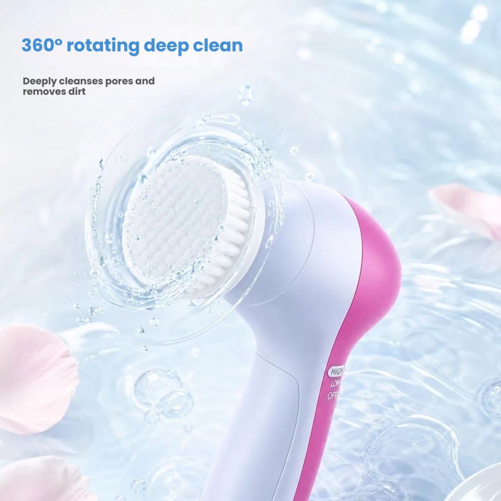 Cross-border Jiabimei 2025 New Home Electric 5-in-1 Facial Cleanser, a popular device for sensitive skin.