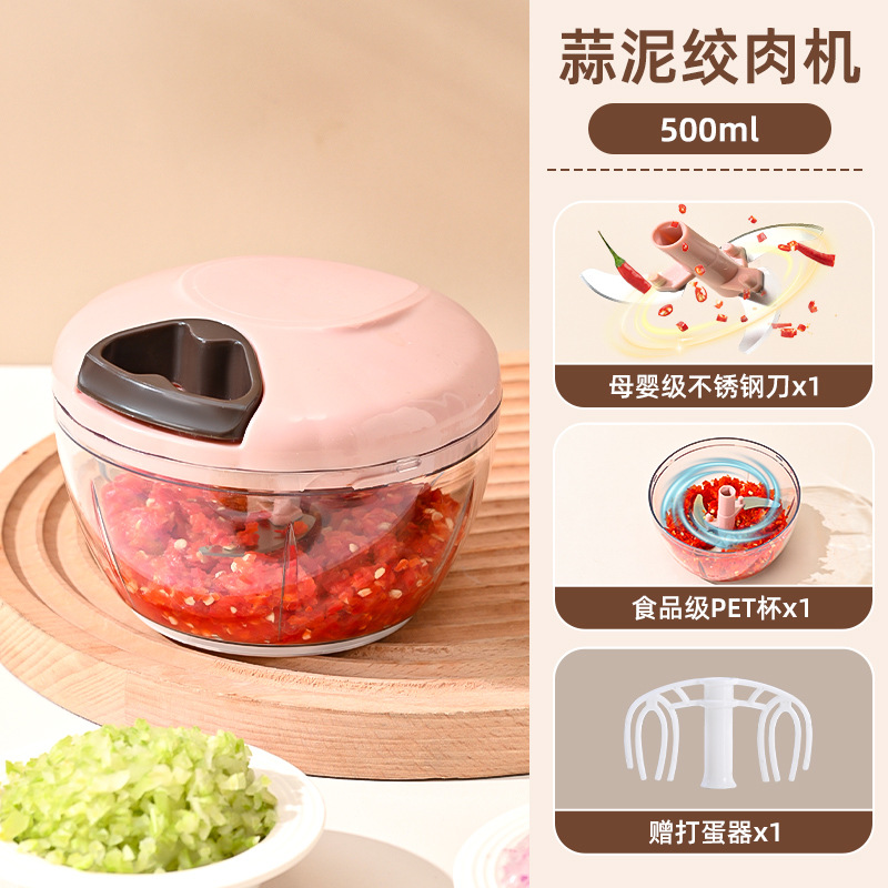 Manuelle Knoblauchpresse Knoblauch-Zerkleinerer Küchen-Mini-Knoblauchbrecher Knoblauch-Hackmaschine Knoblauch-Maschine zum Hacken kleine Küchenmaschine - 12