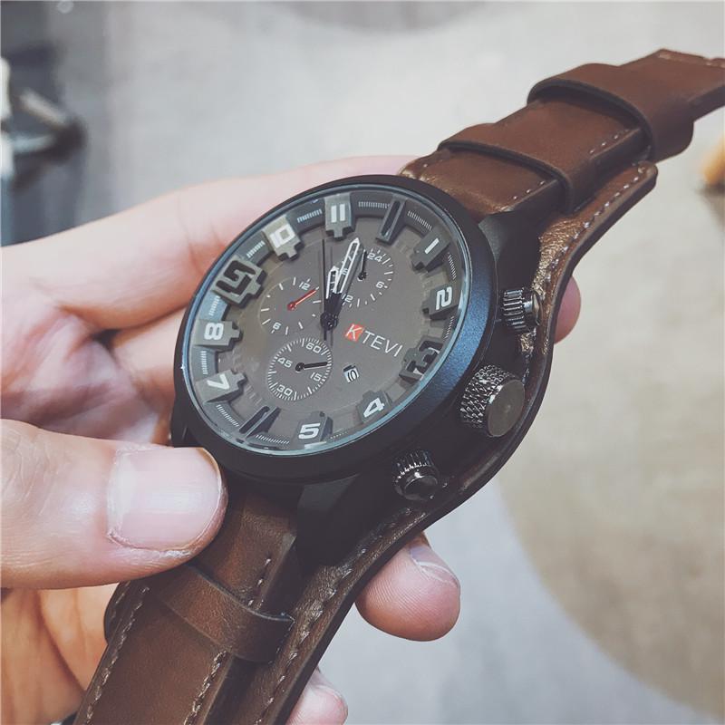 Foreign trade hot men's watch, high-end fashion trend daily creative personality special forces large dial men's watch