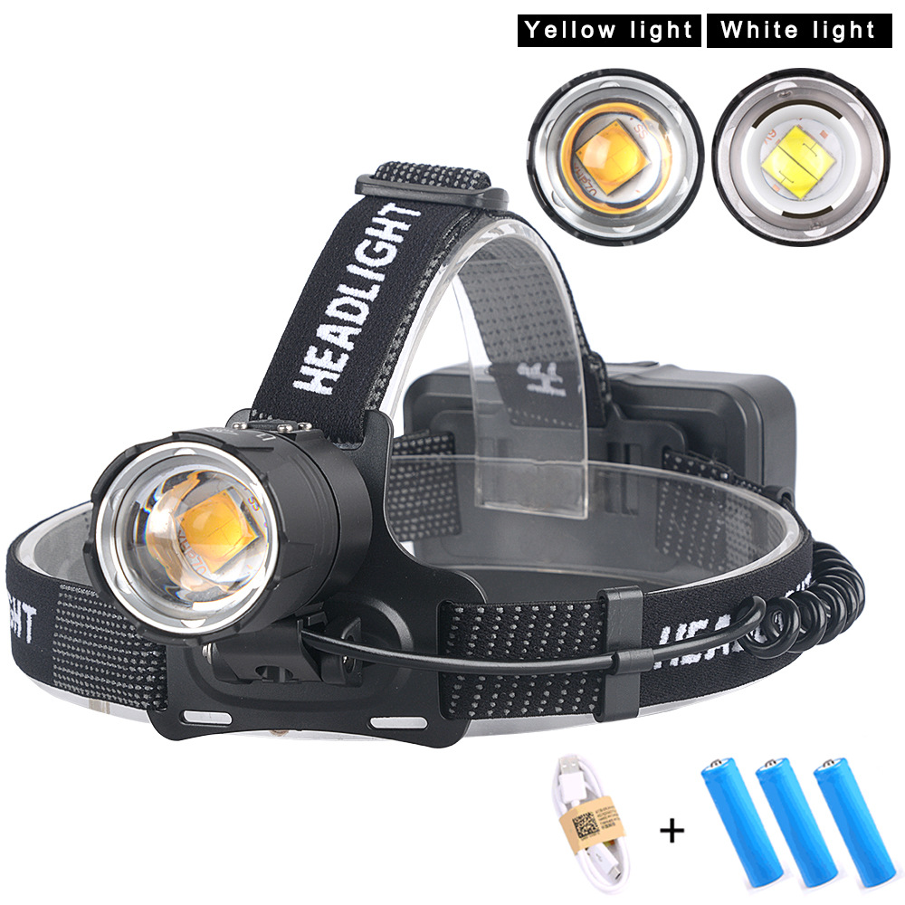 XHP70.2 LED Headlamp with USB Charging In/Out and Zoom Power Display - 1