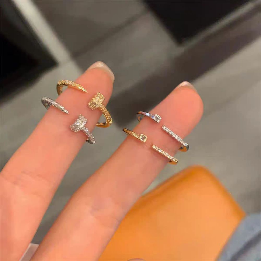 Zircon stone minimalist ring for women, stackable design - 1