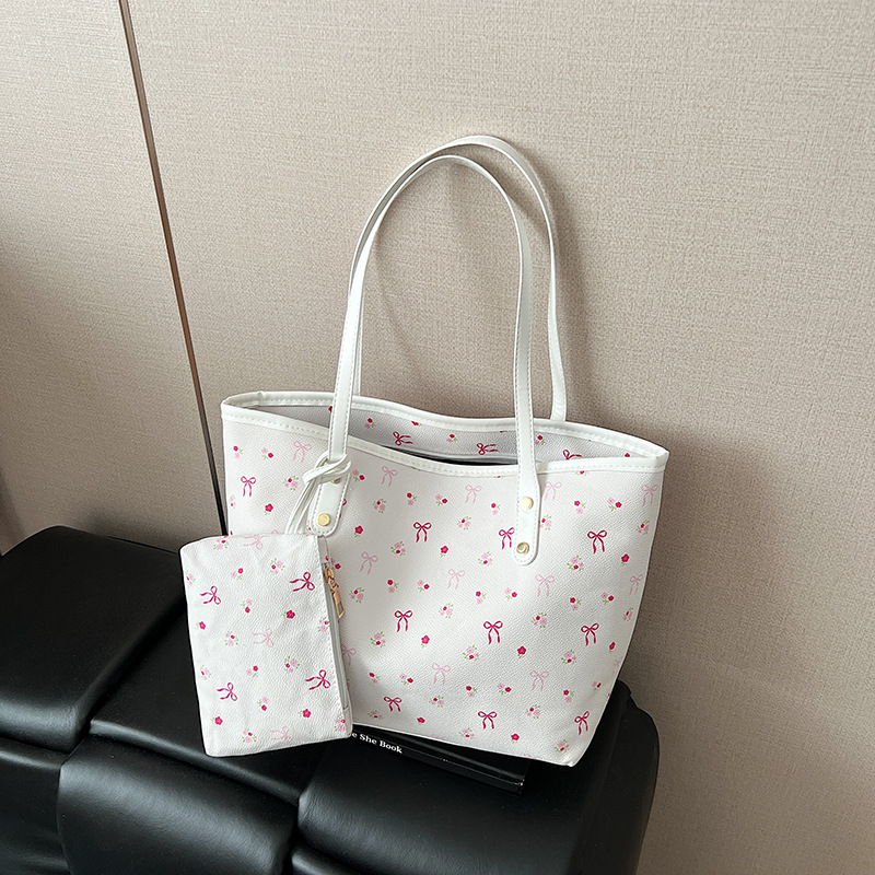 Large Capacity Everyday Tote Bag with Single Shoulder Underarm Bag - 1