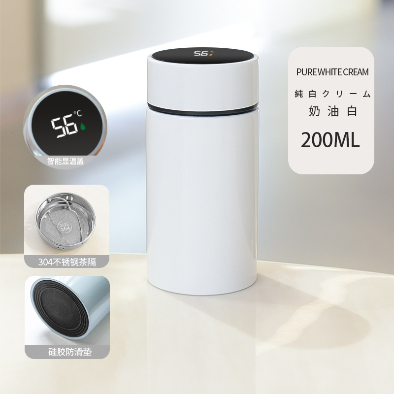 Mini thermos cup wholesale, smart temperature indicator, 316 stainless steel cup, compact and portable, 304 food-grade insulated water cup - 11