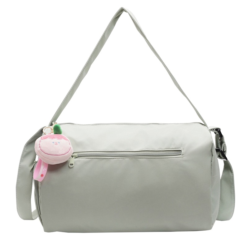 Sports yoga fitness bag 2025 new college student shoulder bag cute pendant-tipped crossbody bag popular travel bag - 9