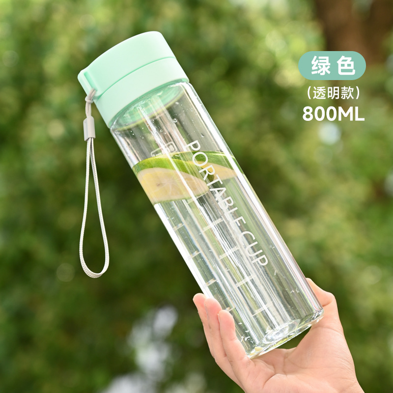 Yaz Açık Hava Büyük Kapasiteli Spor Su Bardağı Yaratıcı Öğrenci Çay Bardağı Taşınabilir Halatlı Plastik Bardak Reklam Hediye Bardağı - 12