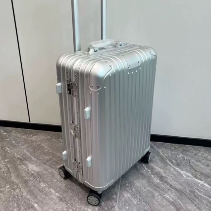 Vollaluminium-Magnesium-Legierung 925 klassischer Trolleykoffer 21 Zoll Handgepäck Metallkoffer Reisekoffer 30 Gepäckkoffer mit Label