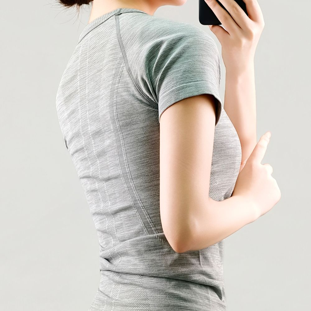 Women's Short-Sleeve Quick-Dry Running T-Shirt, Slim Fit