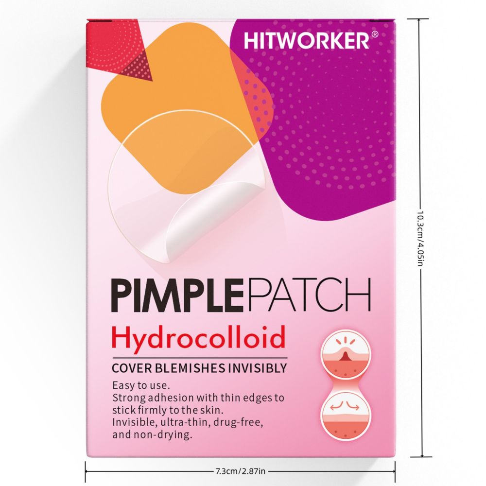 Hydrocolloid acne patch, invisible, breathable, large size