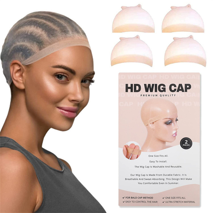 Ultra Transparent HD Wig Cap, High Elastic, Skin Tone - 1