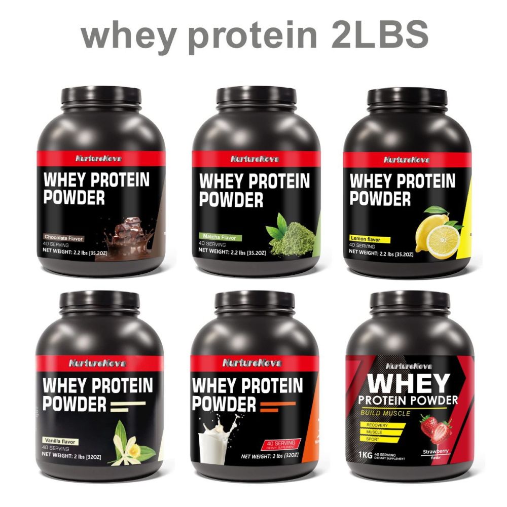 跨境外贸出口 WHEY PROTRIN POWDER 蛋白粉多个口味1kg量大价优
