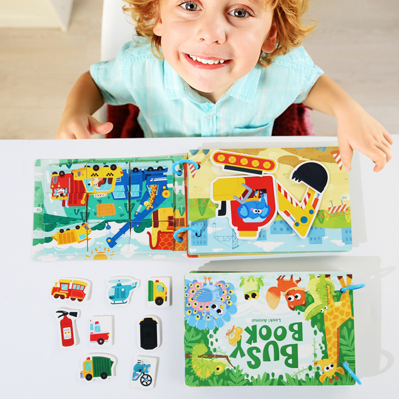Wiederverwendbares Stille-Aufkleberbuch für Vorschulkinder