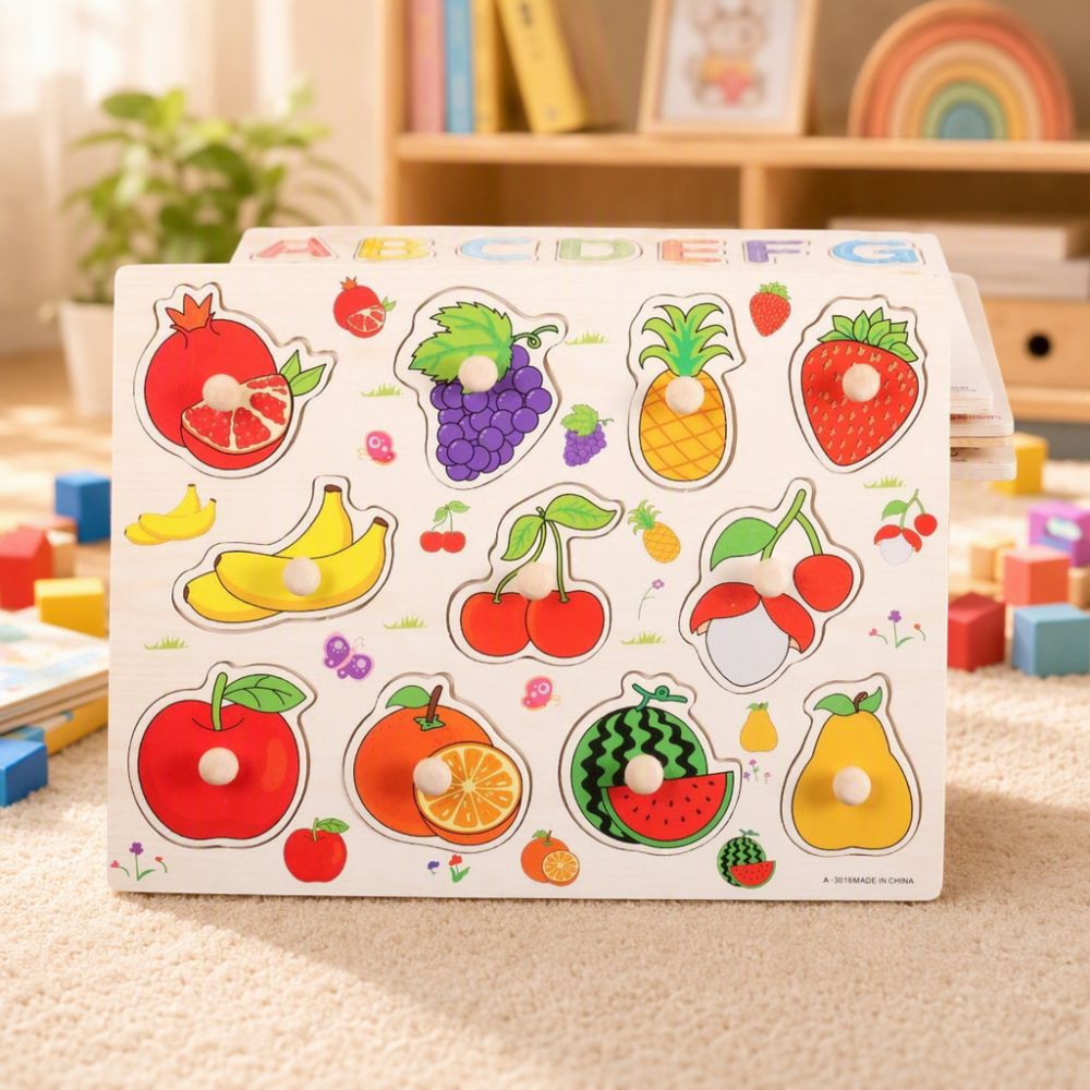 Montessori Erken Eğitim Yapı Taşı Eşleştirme Paneli, 1-2 Yaş Bebek Oyuncağı