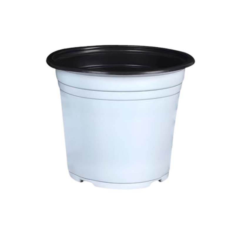 White Two-Color Seedling Pot for Flower Nursery Planting