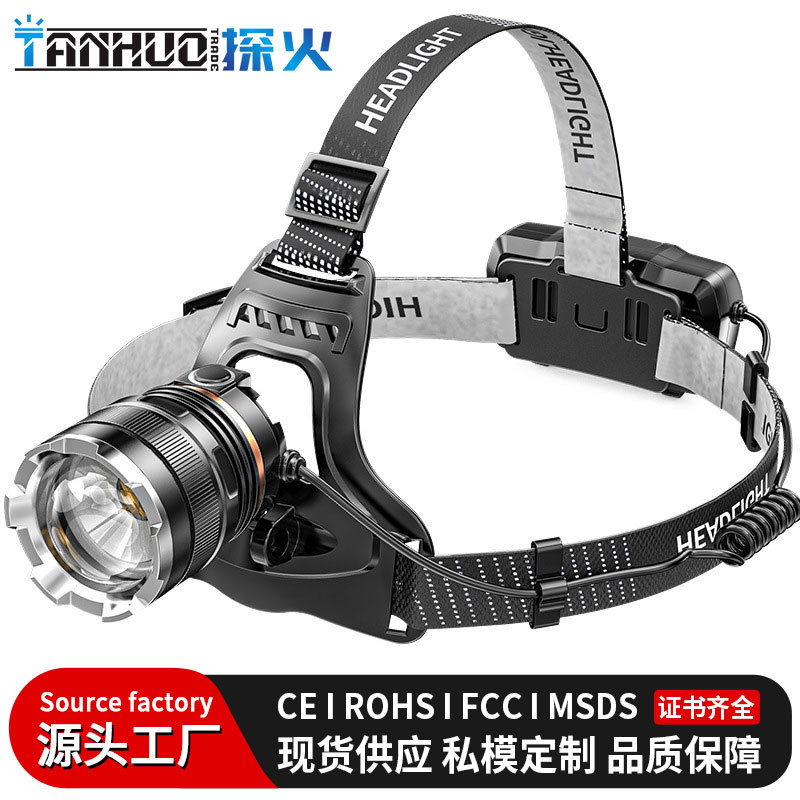 Outdoor Sensor Headlamp, Long Range, 6000W, Long Battery Life - 1
