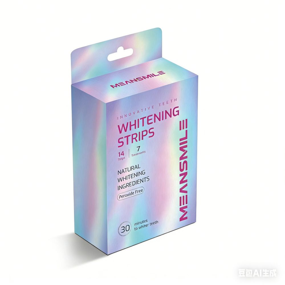 Fruit-scented teeth whitening strips for adults