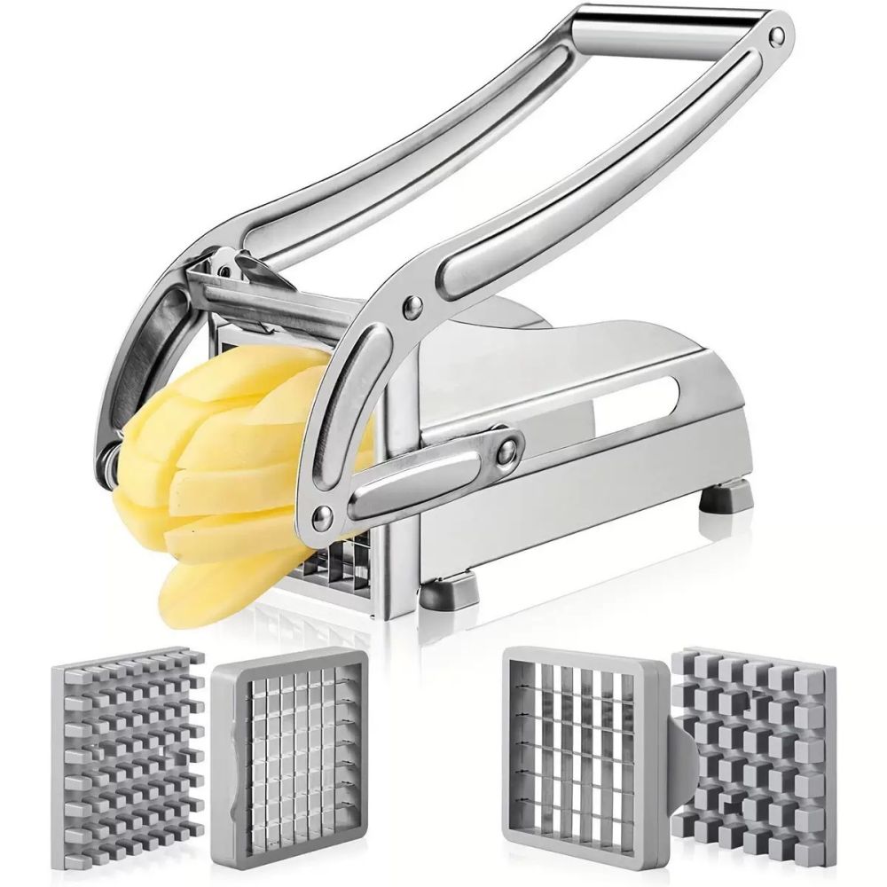 French Fries Cutter Stainless Steel French Fries Cutter Pro Heavy Duty - 1