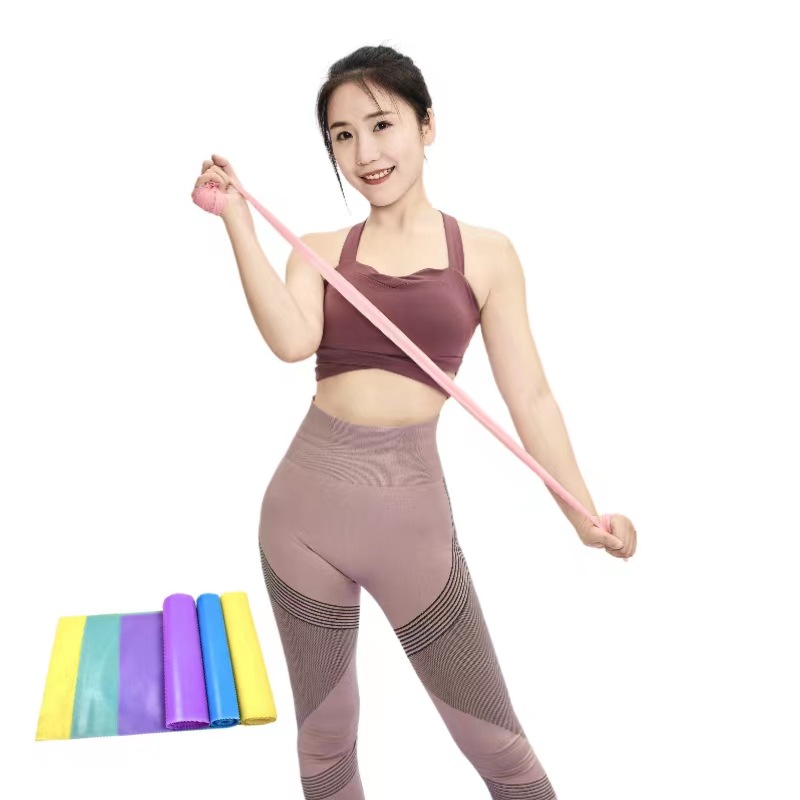 TPE Yoga Direnç Bandı, Çekme Halkası, Sırt ve Omuz Antrenman Germe Bandı