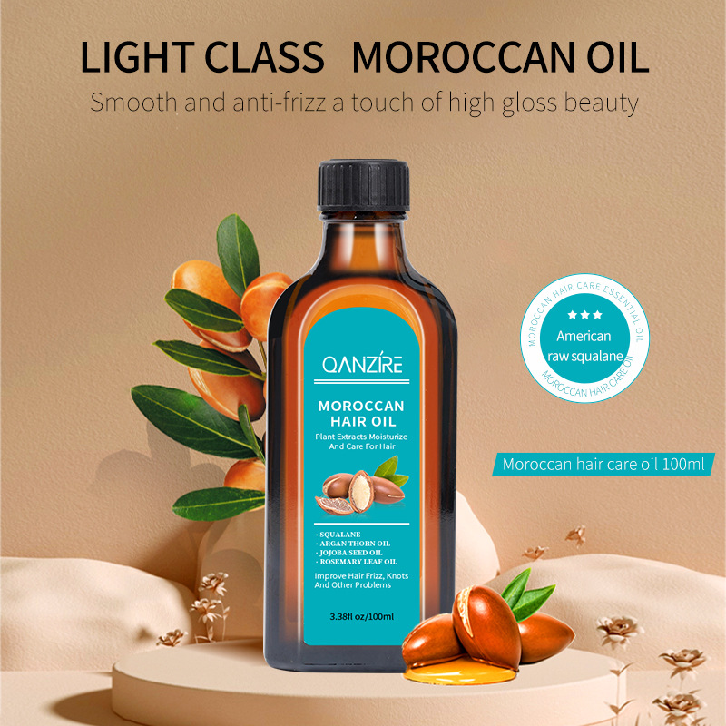 Moroccan Hair Care Oil, Smoothing, Leave-In