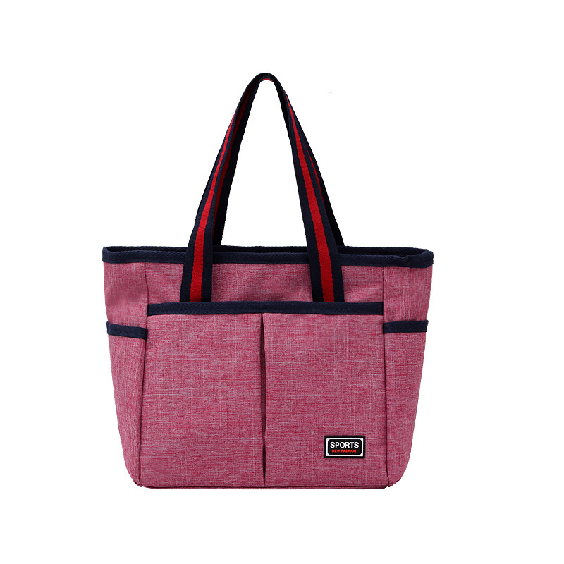 Neue Segeltuch-Handtasche Windelbörse mittelalter Einkaufstasche Multi-Layer-Tragetasche große Kapazität bequeme Damentasche - 10