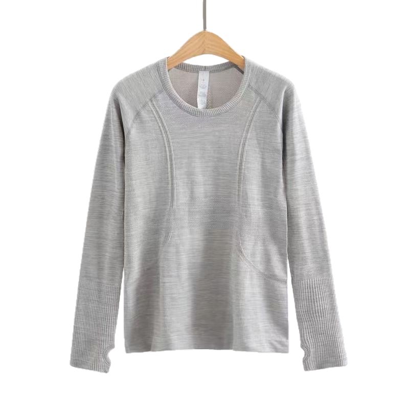 Yoga-Sportshirt Damen Langarm Schnelltrocknend Outdoor