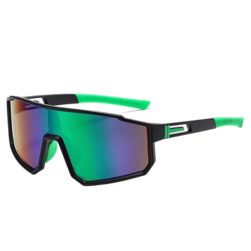 Neue Sunglasses Sports-Sonnenbrille polarisiert Regenbogenfarben Unisex einteilige Sonnenbrille Outdoor-Großrahmen-Windsicherungsbrille 3058 - 6