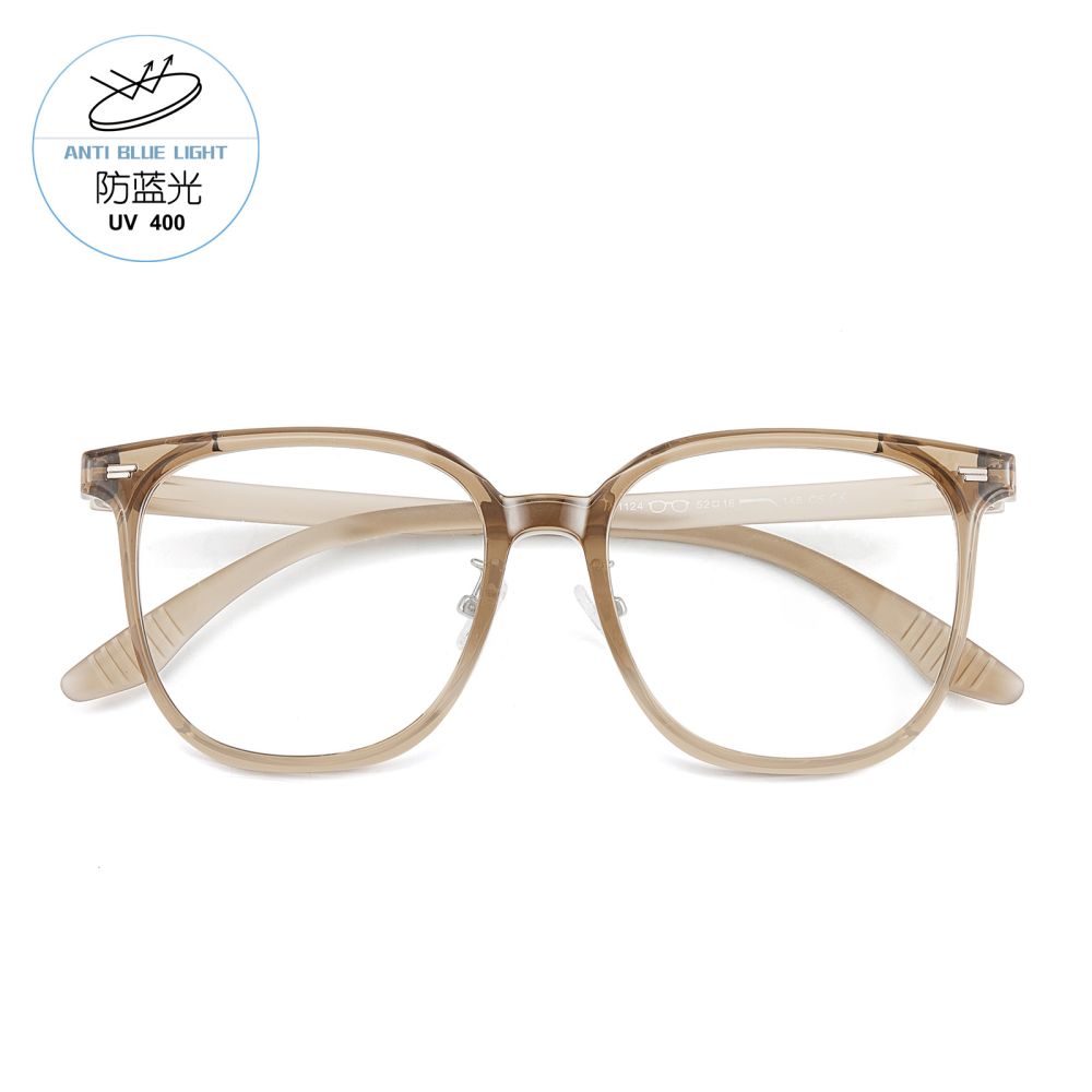 Trendy INS-style minimalist versatile ultra-light TR anti-blue light eyeglass frames, high-elasticity temples, prescription lenses supported, Danyang wholesale
