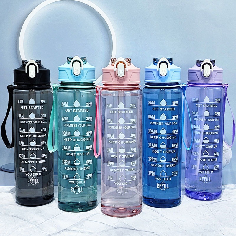 Grenzüberschreitende XXL-Raumfahrttasse, Sommer-Tragbarer Wasserbecher mit hohem ästhetischen Wert, Unisex-Fitness-Sportflasche, 2L Kunststoffbecher mit Strohhalm - 4