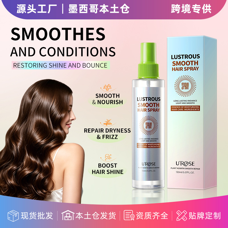 Mexiko-Lagerversand Glanzverleihendes Haarpflege-Spray Öl für Damen, anti-Frizz, geschmeidig, langanhaltender Duft, leave-in Haaröl