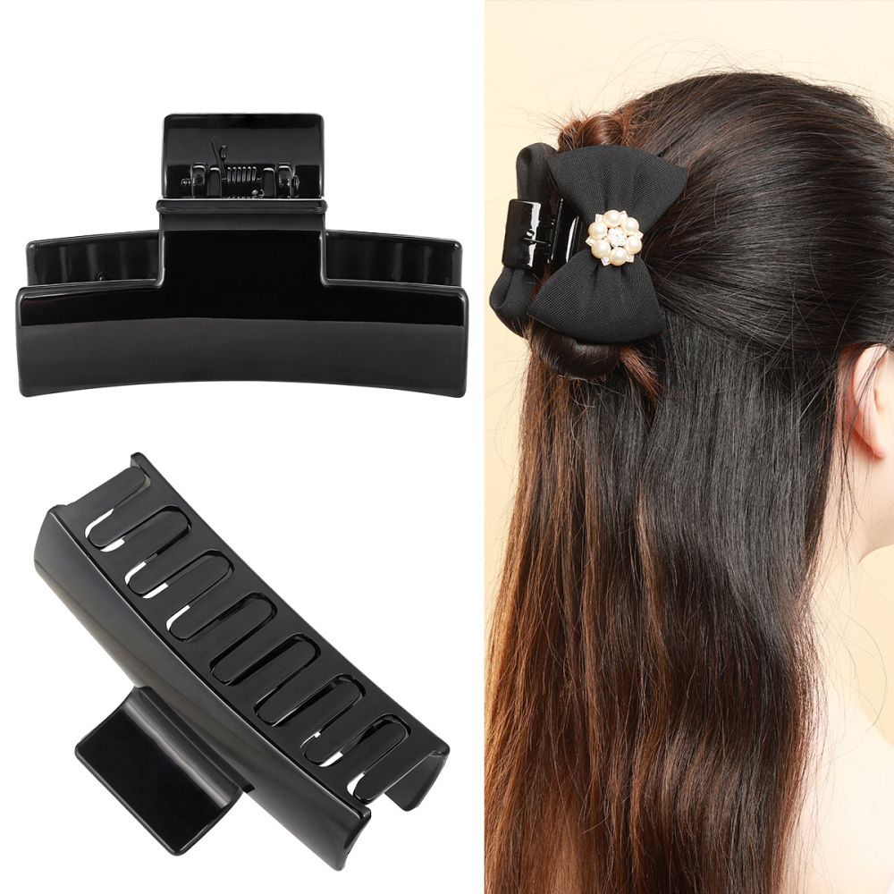 8.3cm Large Shark Clip Hair Clamp High Ponytail Back Head Half Claw Clip Sweet Cool Girls Personality Hair Accessory Hair Clip