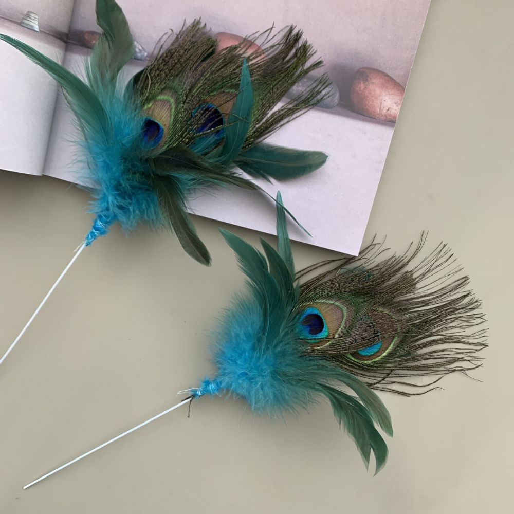 Feather Cat Teaser Wand, DIY Christmas Tree Ornament Craft Material