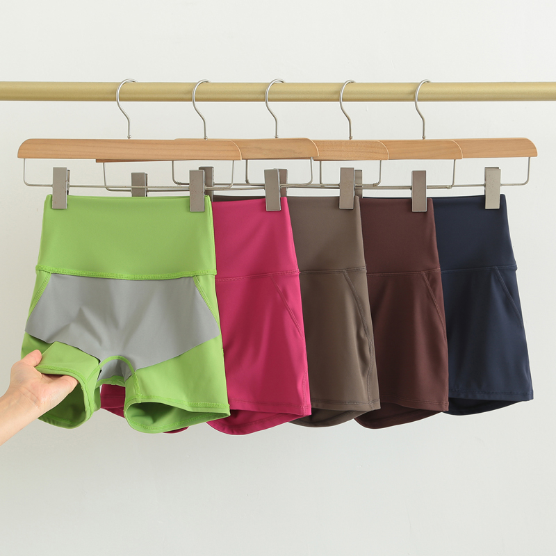 Nahtlose Yoga-Shorts mit Po-Lift, High-Waist, Damen
