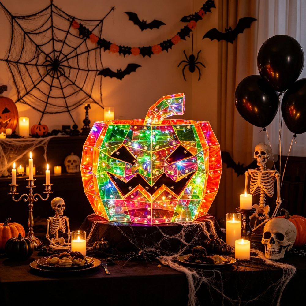 Halloween LED Glowing Pumpkin Lantern Decoration